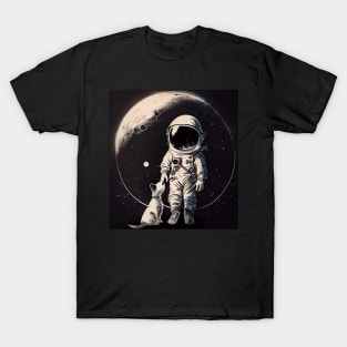 Astronaut with dog T-Shirt